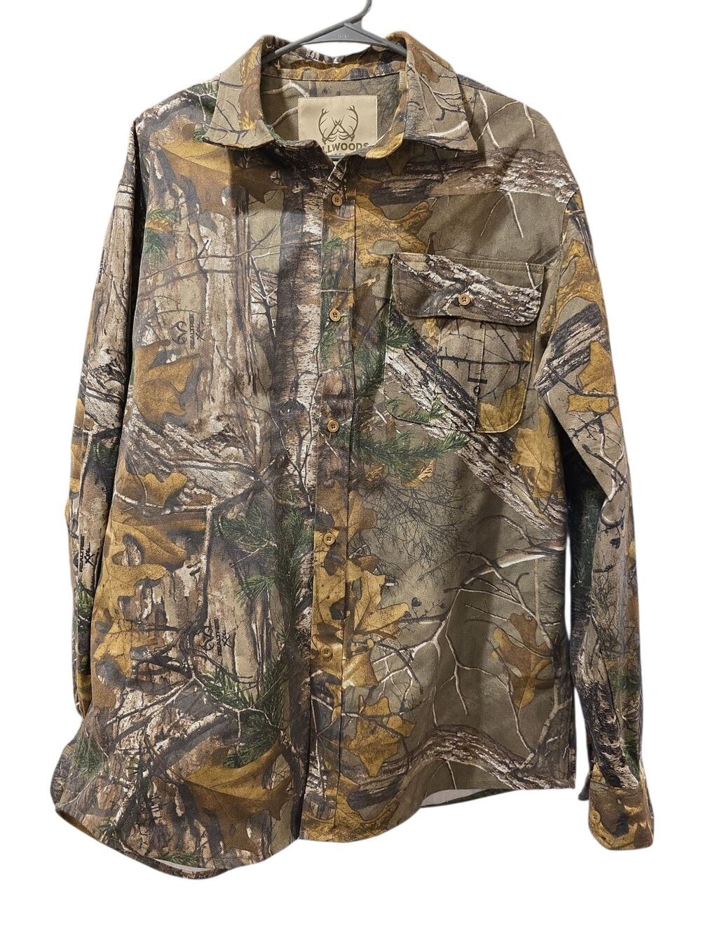 Camo Tallwoods Size XL Elemental Wear Realtree Xtra Pattern Long Sleeve Shirt